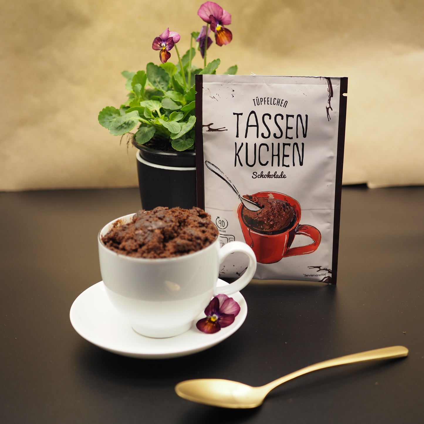 Tassenkuchen Schokolade von Tüpfelchen