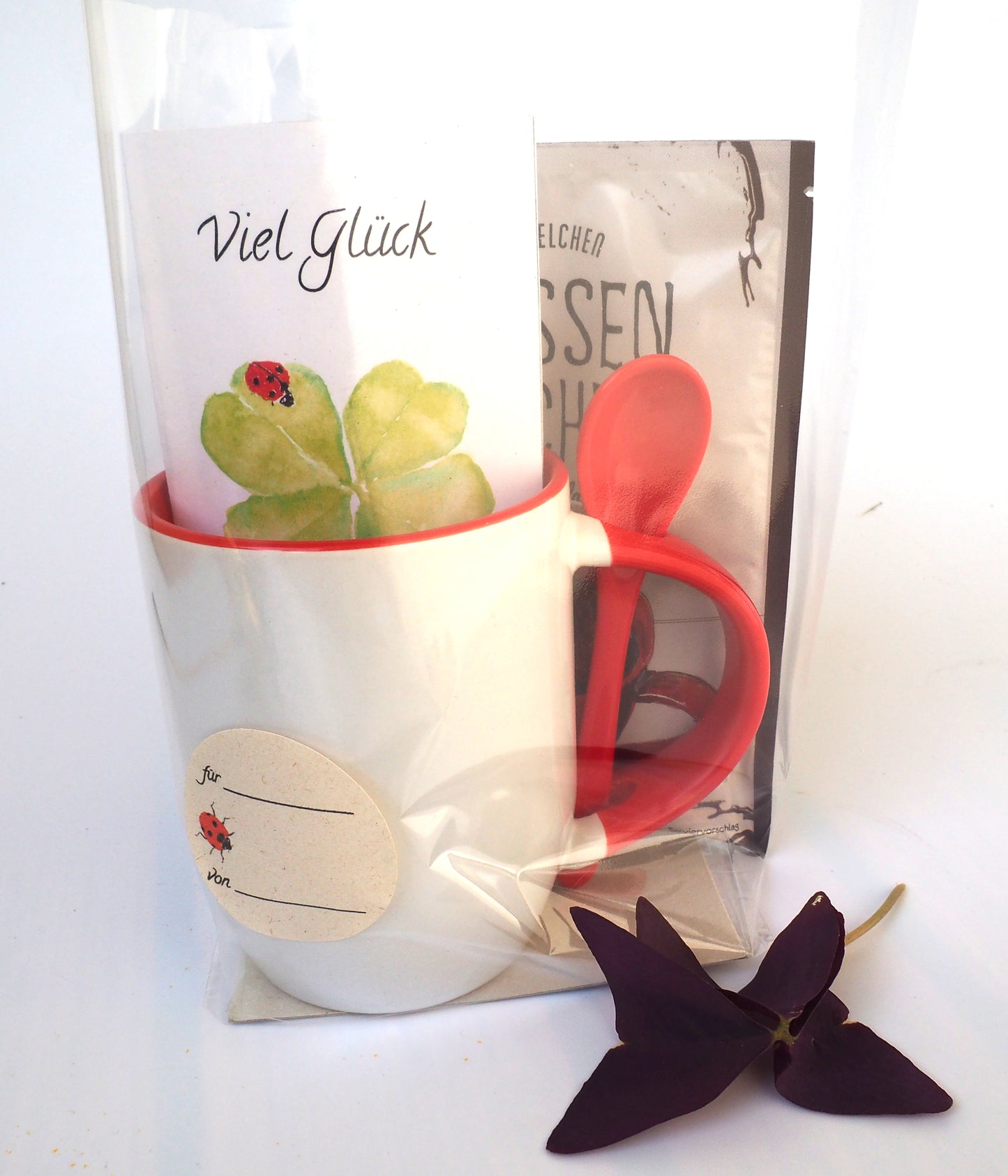 Tassenkuchen-Geschenkset "Viel Glück"