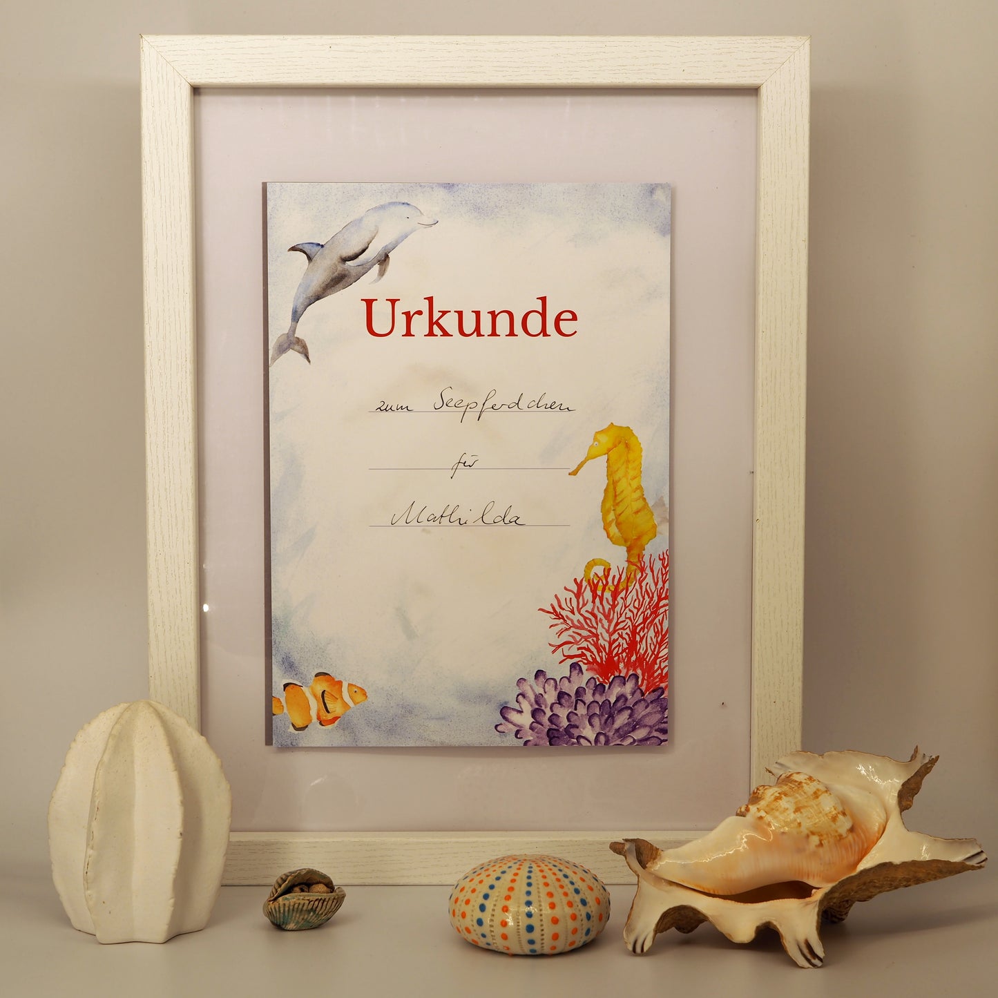 Schwimm-Urkunde für Kinder, A4 bedruckbar, 160g, nachhaltig