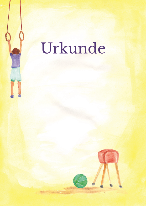 Kinderurkunde Turnen