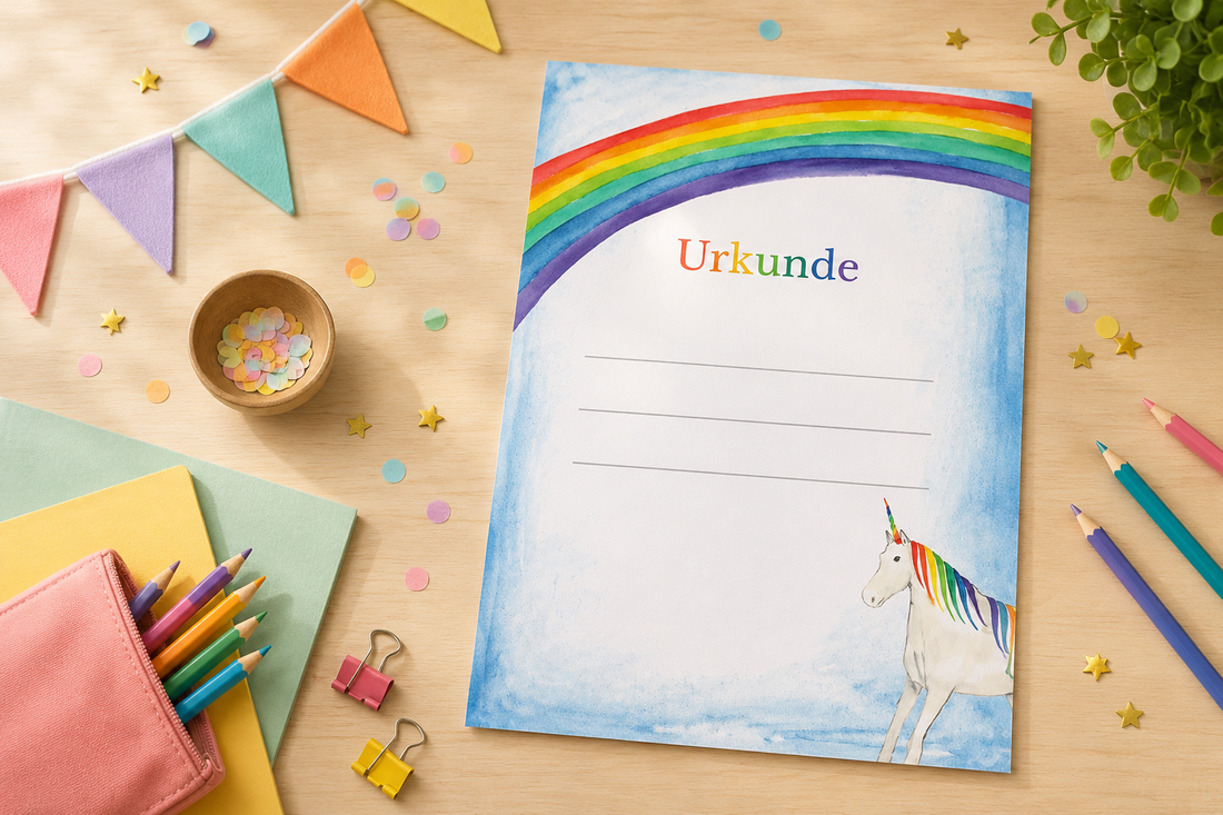 Zeugnisübergabe: Urkunden zum Schuljahresende