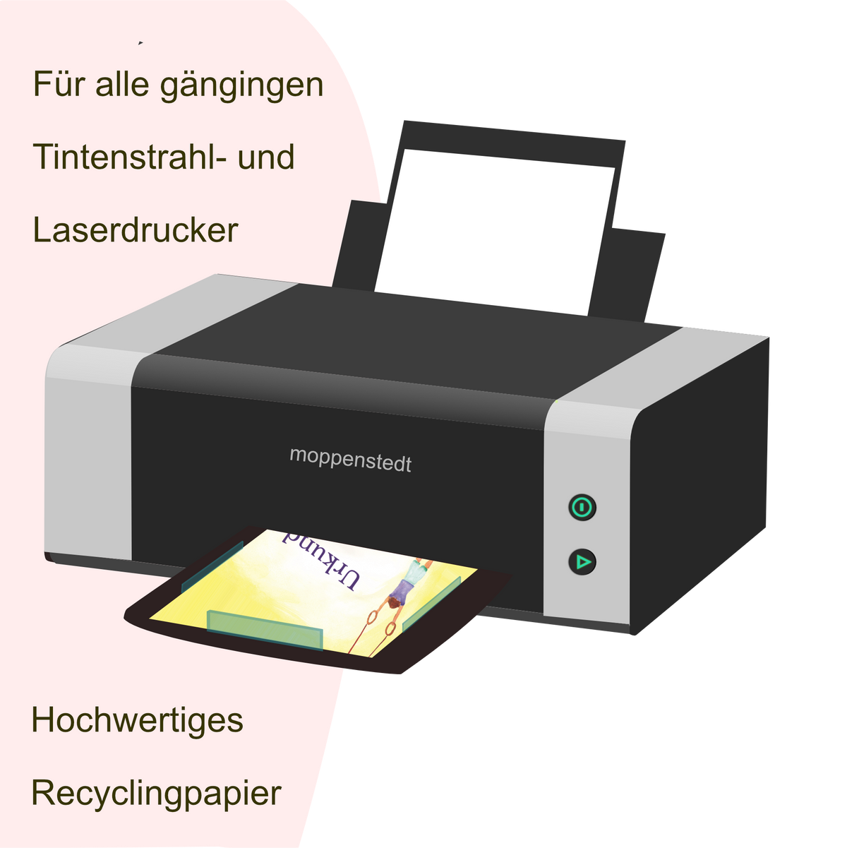 Turn-Urkunden A4 für Turnstunde & Wettkampf – zum Bedrucken & Beschriften, 5–50 Stück