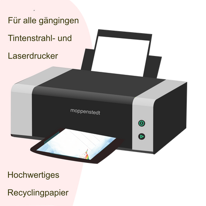 Einhorn-Urkunden A4 – zum Bedrucken & Beschriften, 5–50 Stück