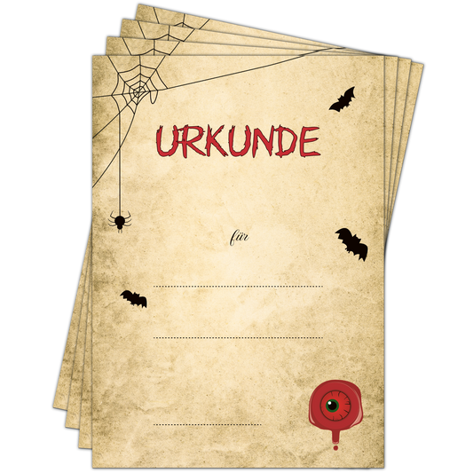 Halloween Urkunde für Kinder
