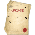 Halloween-Urkunden A4 für Kinderparty – zum Bedrucken & Beschriften, 5–50 Stück