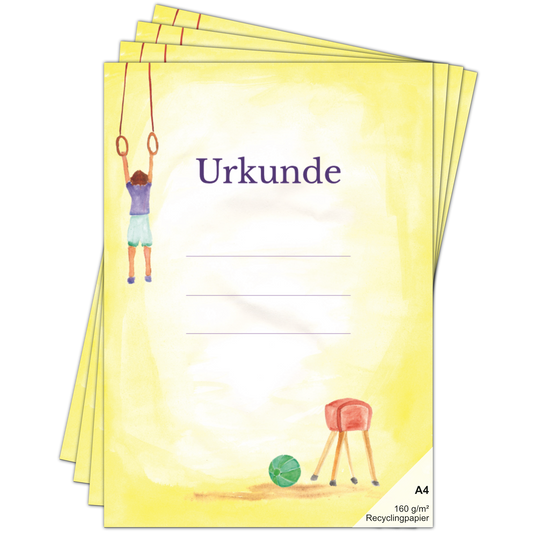 Kinderurkunde Turnen