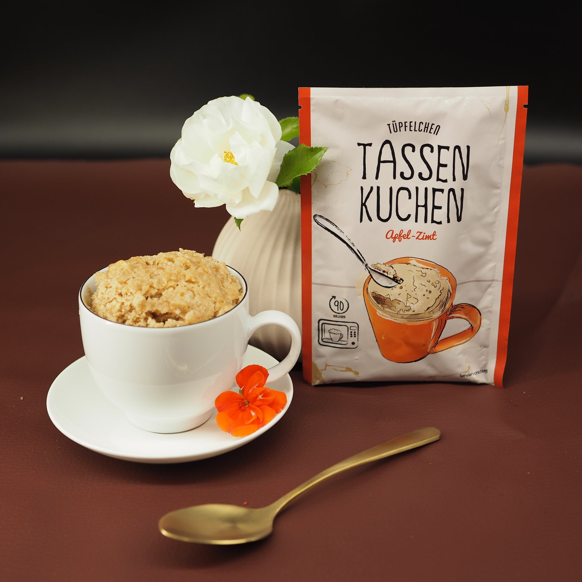 Tassenkuchen Apfel-Zimt Tüpfelchen