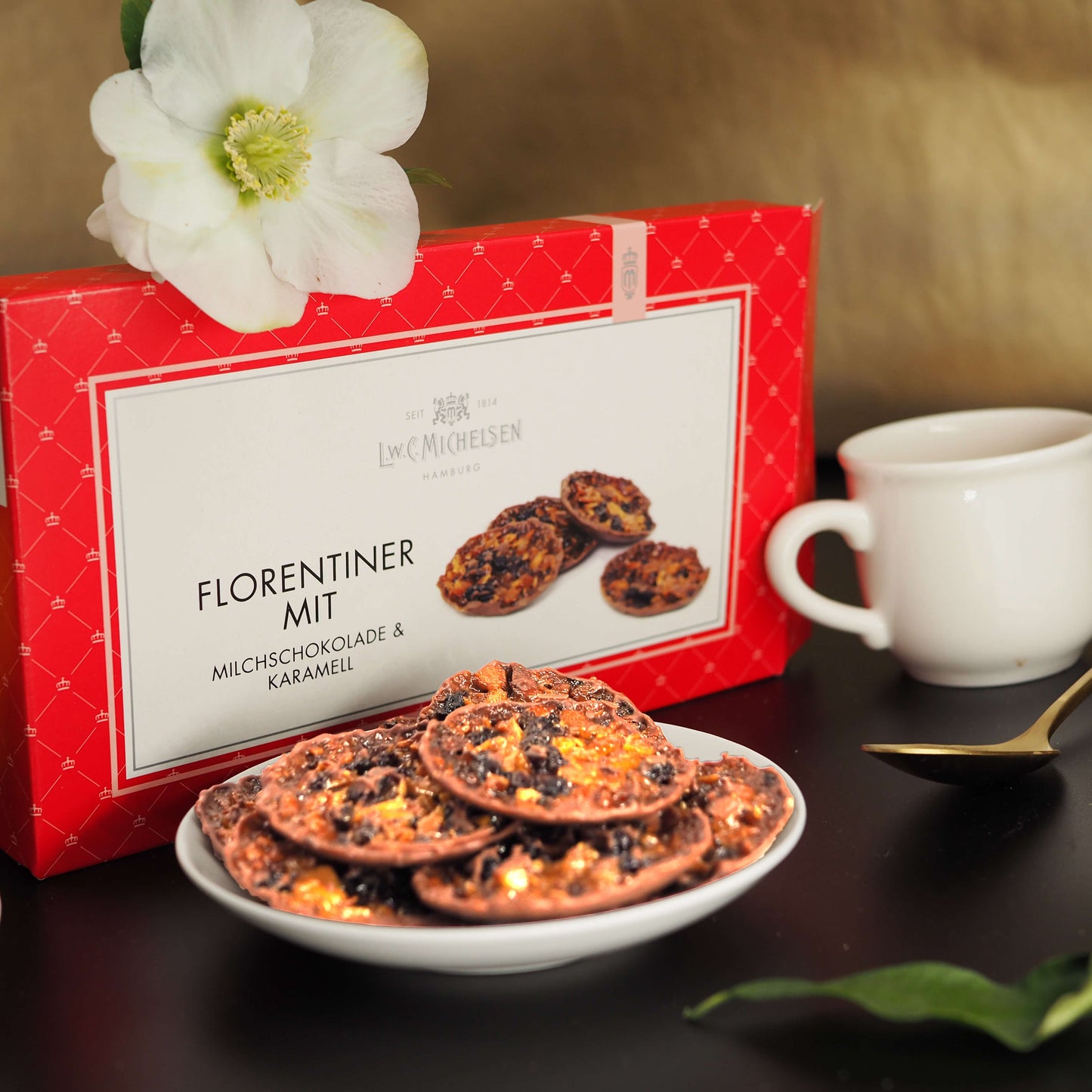 florentiner milchschokolade schoklade karamell michelsen plätzchen gebäck kekse
