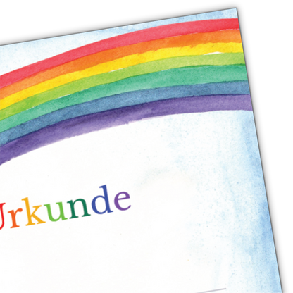 Einhorn-Urkunden A4 – zum Bedrucken & Beschriften, 5–50 Stück