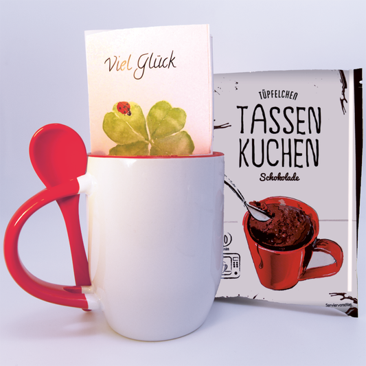 Tassenkuchen-Geschenkset "Viel Glück"