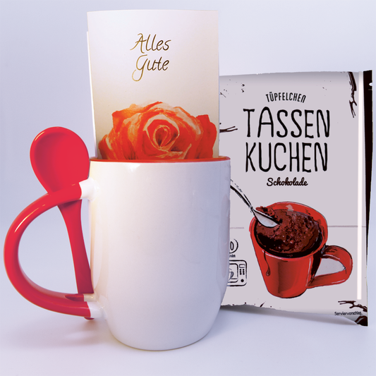 Tassenkuchen-Geschenkset "Alles Gute"