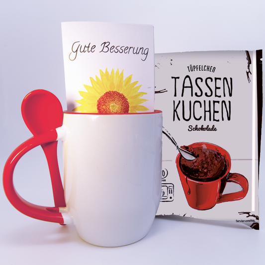 Tassenkuchen-Geschenkset "Gute Besserung"