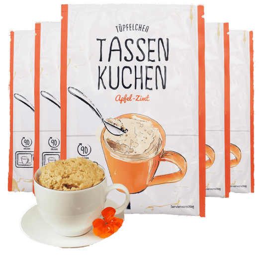 Tassenkuchen Apfel-Zimt von Tüpfelchen mit Apfelstücken