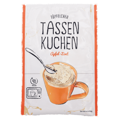 Tassenkuchen Apfel-Zimt von Tüpfelchen mit Apfelstücken