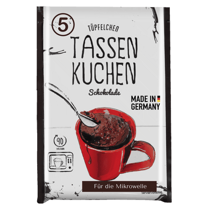Tassenkuchen Schokolade von Tüpfelchen mit Schokostückchen