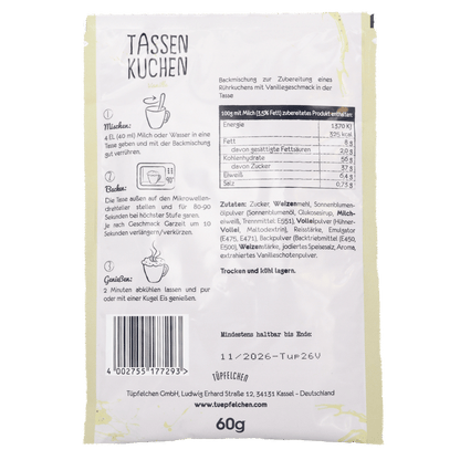 Tassenkuchen Vanille von Tüpfelchen