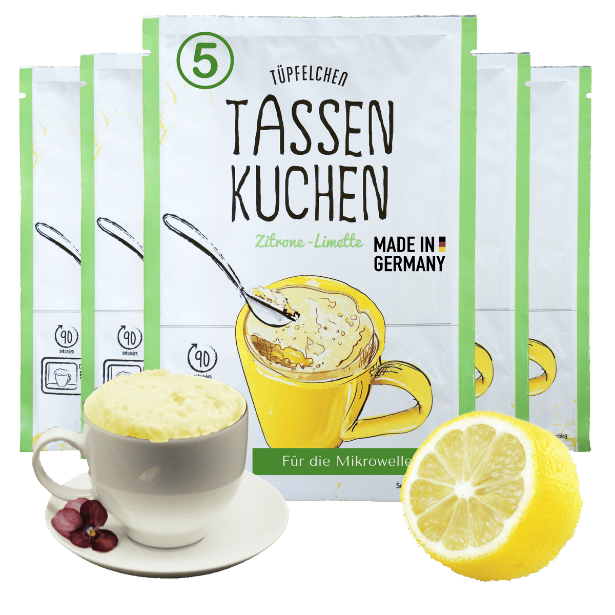 Tassenkuchen Schokolade von Tüpfelchen mit Schokostückchen