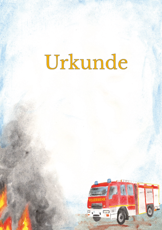 Kinderurkunde Feuerwehr