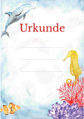 Schwimm-Urkunde für Kinder, A4 bedruckbar, 160g, nachhaltig