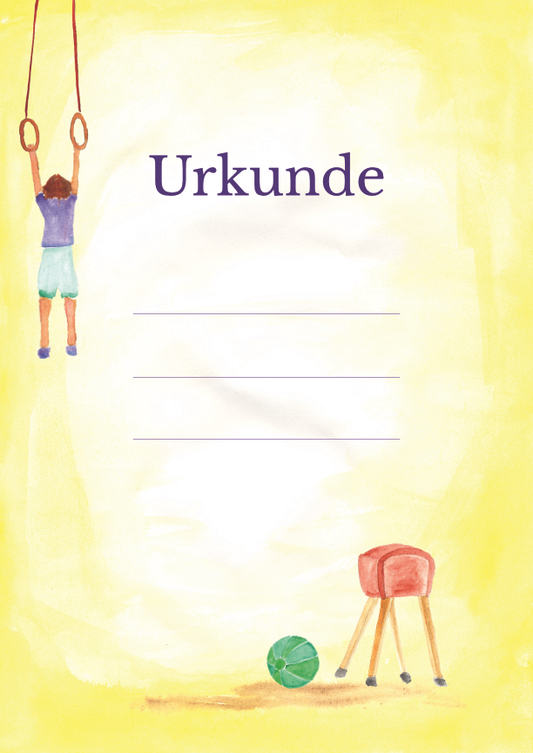 Kinderurkunde Turnen