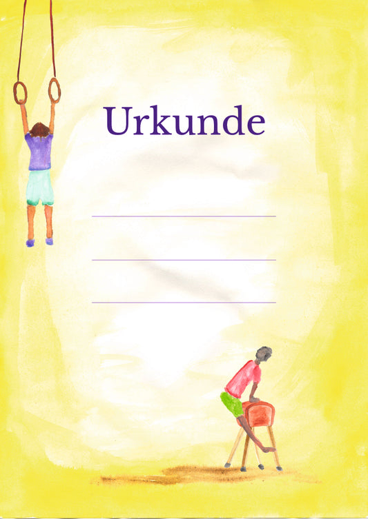 Kinderurkunde Turnen
